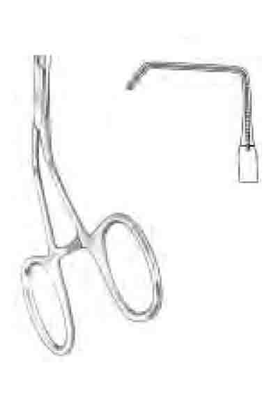 DE BAKEY-CASTANEDA TİTANYUM MİKRO VASKULER KLEMP  (C) 12 CM